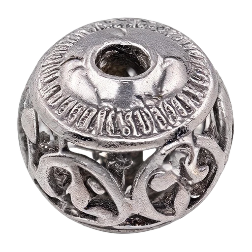 Silver Hollow Bead